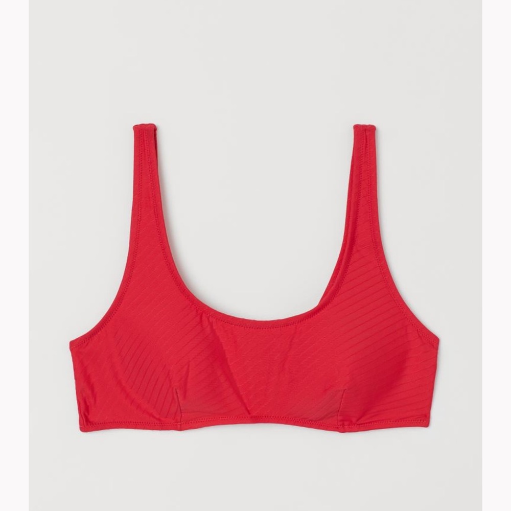 Red Padded Bikini Top